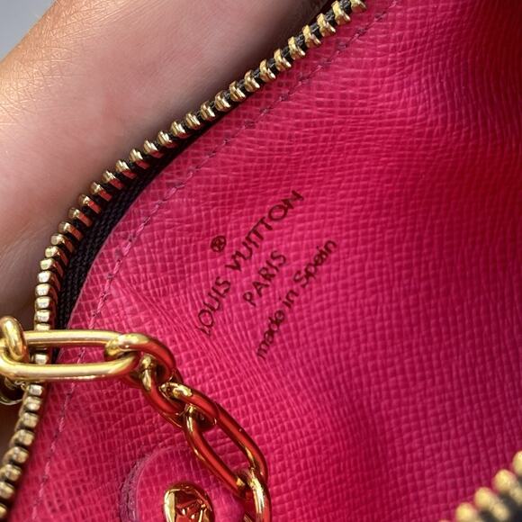 LOUIS VUITTON Monogram Multicolor Black Pochette Cles Coin Case Key Pouch - Picture 12 of 14